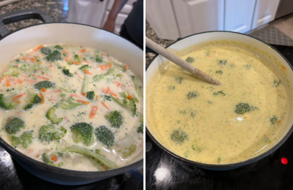 Copycat Panera broccoli cheddar soup