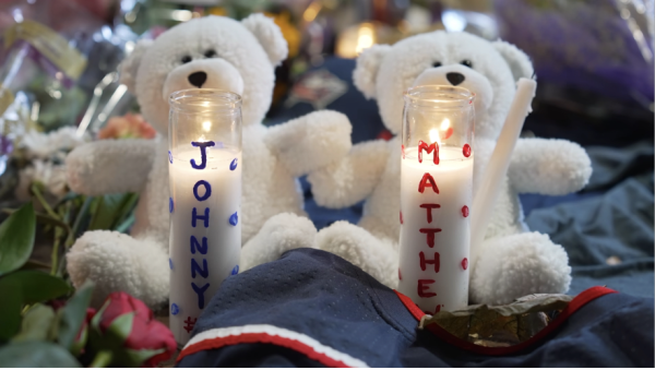 A candlelight vigil was held outside of Nationwide Arena Wednesday night, along with a moment of silence for 13 minutes and 21 seconds, in honor of the brothers' jersey numbers.   