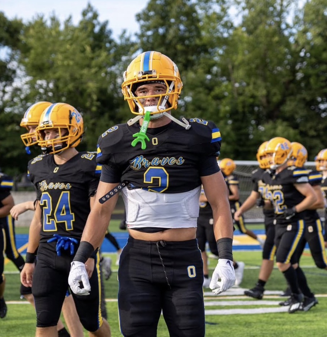 Gebhart preps for a game vs Liberty.  