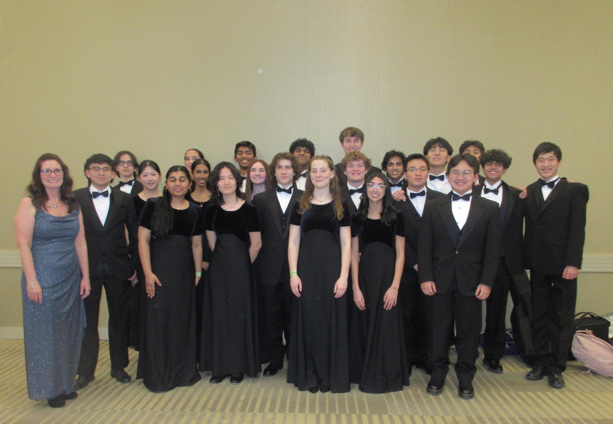Students pose at OCC concert. 